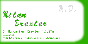 milan drexler business card